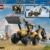 LEGO City Gelber Baggerlader - Baufahrzeug Spielzeug - Traktor mit 2 Minifiguren, funktionierender Frontschaufel und Heckbagger - Geburtstagsgeschenk für Jungen ab 7 Jahren - 60480 - 11