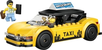 LEGO City Gelbes Taxi - Spielzeug Auto - Modellbau mit 2 Minifiguren, abnehmbares Dach - Spielset zur Förderung der Feinmotorik - Geburtstagsgeschenk für Jungen ab 5 Jahren - 60487 - 10