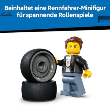 LEGO City Hot Rod - Race Car Toy w/a Driver Minifigure & Folding Roof - Fine Motor Skills Building Set - Small Birthday Gift Idea for 5+ Year Old Boys - 60485 - 5