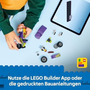 LEGO City Hot Rod - Race Car Toy w/a Driver Minifigure & Folding Roof - Fine Motor Skills Building Set - Small Birthday Gift Idea for 5+ Year Old Boys - 60485 - 6