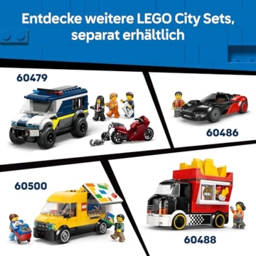 LEGO City Hot Rod - Race Car Toy w/a Driver Minifigure & Folding Roof - Fine Motor Skills Building Set - Small Birthday Gift Idea for 5+ Year Old Boys - 60485 - 7