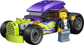 LEGO City Hot Rod - Race Car Toy w/a Driver Minifigure & Folding Roof - Fine Motor Skills Building Set - Small Birthday Gift Idea for 5+ Year Old Boys - 60485 - 10