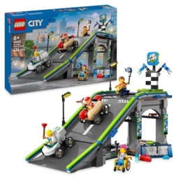 LEGO City Keine Limits: Seifenkistenrennen mit Rampe - Bauspielzeug für Jungen und Mädchen ab 6 Jahren - Set mit 2 Seifenkisten & 4 Rennfahrer Minifiguren - Geschenkidee für Kinder 60460 - 1