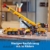 LEGO City Mobiler Baukran, Bauspielzeug für Jungen und Mädchen, Geschenk für kreative Kinder, ausfahrbarer Langer Ausleger, 4 Bauarbeiter-Minifiguren für Rollenspiele 60409 - 3