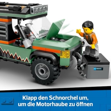 LEGO City Offroad Geländewagen - Bauspielzeug Set für Jungen und Mädchen ab 6 Jahren - Geschenk zum Geburtstag oder für Feiertage - Inkl. Abenteurer Minifigur und Zubehör 60447 - 4