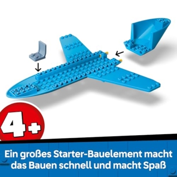 LEGO City Passagierjet Spielzeug - Flugzeug Modellbausatz mit 4 Minifiguren und Reisezubehör - Lernspielzeug - Geburtstagsgeschenk für Jungen ab 4 Jahren - 60492 - 4
