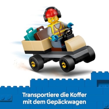 LEGO City Passagierjet Spielzeug - Flugzeug Modellbausatz mit 4 Minifiguren und Reisezubehör - Lernspielzeug - Geburtstagsgeschenk für Jungen ab 4 Jahren - 60492 - 7