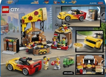 LEGO City Pizza-Liefererlebnis mit Fahrzeugen - inkl. Spielzeugauto, Roller, Drohne, Arcade-Automat und 4 Minifiguren - Geburtstagsgeschenk für Jungen ab 6 Jahren - 60496 - 10