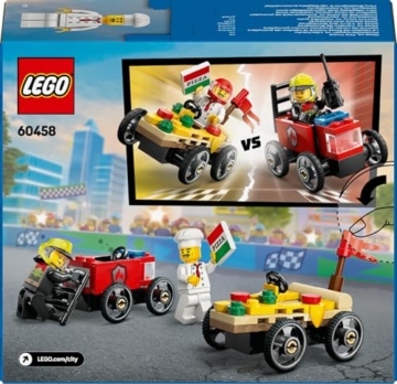 LEGO City Pizzalieferwagen vs. Löschauto - Seifenkisten Spielzeug für Mädchen und Jungen ab 5 Jahren - Bauset mit 2 Fahrer Minifiguren - Geschenk zum Geburtstag & für die Feiertage 60458 - 12