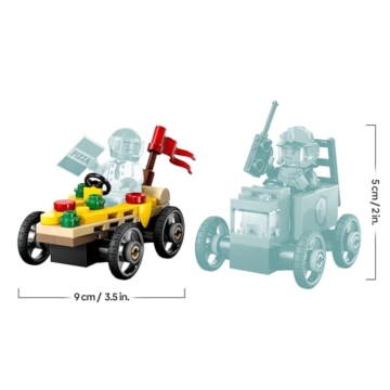 LEGO City Pizzalieferwagen vs. Löschauto - Seifenkisten Spielzeug für Mädchen und Jungen ab 5 Jahren - Bauset mit 2 Fahrer Minifiguren - Geschenk zum Geburtstag & für die Feiertage 60458 - 8