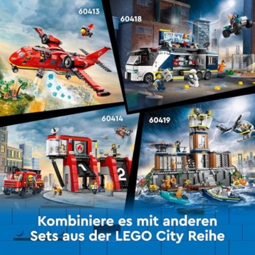 LEGO City Polizeitruck mit Labor, Polizei-Set mit Quad und LKW-Spielzeug für Kinder, Geschenk für Jungs und Mädchen ab 7 Jahre, plus 5 Minifiguren – 2 Polizisten, 1 Wissenschaftler und 2 Ganoven 60418 - 8