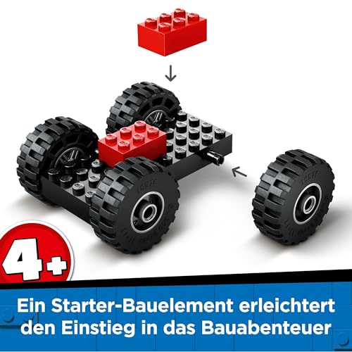 LEGO City Radlader - Spielzeugbagger für Kleinkinder, Mädchen und Jungen ab 4 Jahren - Fahrzeug Spielset - Montessori Geschenkideen für die Vorschule - Set mit 2 Bauarbeiter Minifiguren 60450 - 3