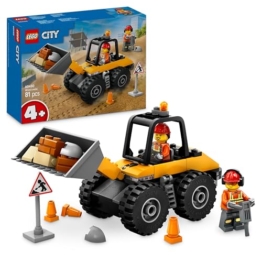 LEGO City Radlader - Spielzeugbagger für Kleinkinder, Mädchen und Jungen ab 4 Jahren - Fahrzeug Spielset - Montessori Geschenkideen für die Vorschule - Set mit 2 Bauarbeiter Minifiguren 60450 - 1