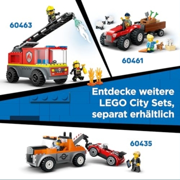 LEGO City Radlader - Spielzeugbagger für Kleinkinder, Mädchen und Jungen ab 4 Jahren - Fahrzeug Spielset - Montessori Geschenkideen für die Vorschule - Set mit 2 Bauarbeiter Minifiguren 60450 - 7
