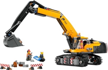 LEGO City Raupenbagger, Spielzeugbagger für Kinder ab 8 Jahren, Bauspielzeug mit Bagger-Modell, baubarer LKW mit Zubehör und 3 Minifiguren 60420 - 11