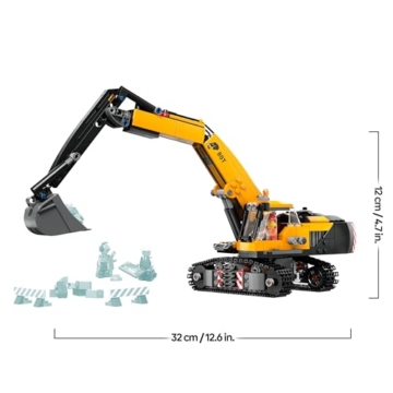 LEGO City Raupenbagger, Spielzeugbagger für Kinder ab 8 Jahren, Bauspielzeug mit Bagger-Modell, baubarer LKW mit Zubehör und 3 Minifiguren 60420 - 9