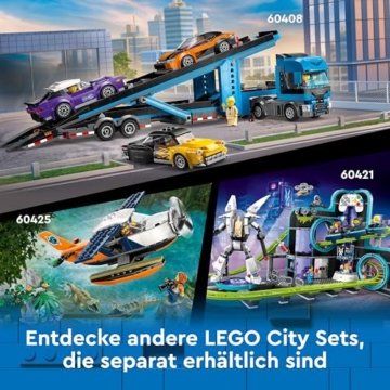 LEGO City Red Double-Decker Sightseeing Bus Toy, Red Vehicle for 7 Plus Year Old Boys & Girls, Creative Set with 5 Minifigures Including a Baby and Buggy, Birthday Gift Idea 60407 - 8