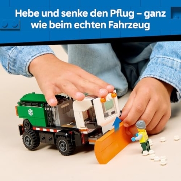 LEGO City Schneepflug - Spielzeug Set mit Minifigur, Werkzeugen und Streufunktion - Geburtstagsgeschenk für Jungen ab 6 Jahren und Technikfans - 60490 - 5