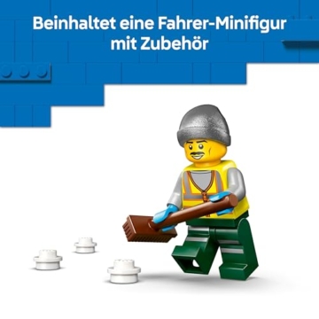 LEGO City Schneepflug - Spielzeug Set mit Minifigur, Werkzeugen und Streufunktion - Geburtstagsgeschenk für Jungen ab 6 Jahren und Technikfans - 60490 - 7