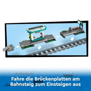 LEGO City Straßenbahn mit Haltestelle, Geschenkidee für Fans von Fahrzeug-Spielzeug ab 7 Jahren, mit 6 Minifiguren und einem Blindenhund für Rollenspiele, Bauspielzeug 60423 - 5