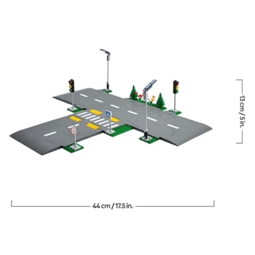 LEGO City Straßenkreuzung mit Ampeln, Bauset mit im Dunkeln leuchtenden Steinen 60304 - 8