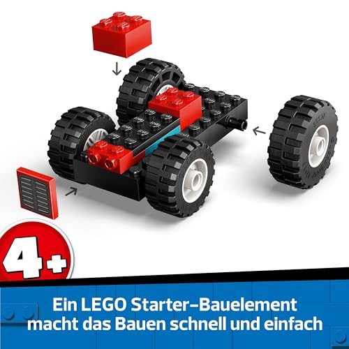 LEGO City Traktor mit Anhänger - Bauernhof Spielzeug mit Traktor & Tierfiguren - Montessori Spielsets für Jungen und Mädchen ab 4 Jahren - Geschenk mit 2 Minifiguren 60461 - 3