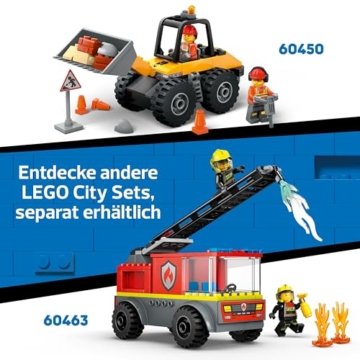 LEGO City Traktor mit Anhänger - Bauernhof Spielzeug mit Traktor & Tierfiguren - Montessori Spielsets für Jungen und Mädchen ab 4 Jahren - Geschenk mit 2 Minifiguren 60461 - 7