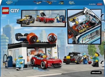 LEGO City Waschstraße Spielzeug - inkl. 2 Modellautos, Waschfunktion und 4 Minifiguren mit Zubehör - Geburtstagsgeschenk für Jungen ab 6 Jahren - 60497 - 11