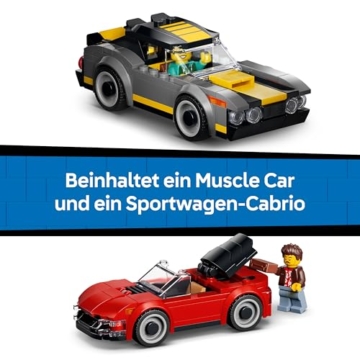 LEGO City Waschstraße Spielzeug - inkl. 2 Modellautos, Waschfunktion und 4 Minifiguren mit Zubehör - Geburtstagsgeschenk für Jungen ab 6 Jahren - 60497 - 5