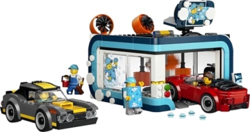 LEGO City Waschstraße Spielzeug - inkl. 2 Modellautos, Waschfunktion und 4 Minifiguren mit Zubehör - Geburtstagsgeschenk für Jungen ab 6 Jahren - 60497 - 10