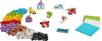 LEGO Classic Creative Build-and-Play Box - Colourful Bricks Set - Build a House, Dog, Fire Engine Toy, Piano Keyboard, Clouds & Rainbow - Arts and Crafts Kit for 5+ Year Old Boys & Girls - 11044 - 11