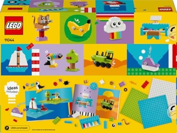 LEGO Classic Creative Build-and-Play Box - Colourful Bricks Set - Build a House, Dog, Fire Engine Toy, Piano Keyboard, Clouds & Rainbow - Arts and Crafts Kit for 5+ Year Old Boys & Girls - 11044 - 12