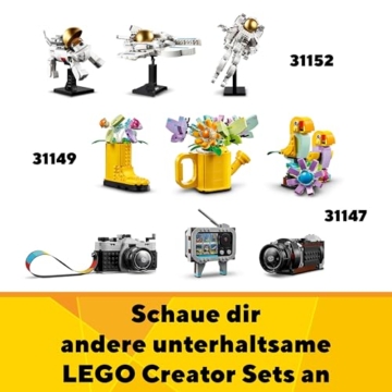 LEGO Creator 3-in-1 Retro Rollschuh – Spielzeug zum Bauen und Ausstellen - Verwandelt sich in ein Mini-Skateboard oder ein Boombox Radio – Kreatives Geschenk für Mädchen und Jungen ab 8 Jahren – 31148 - 7
