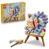 LEGO Creator 3-in-1-Set Deko-Blumengemälde - 3D Modellbau - 3 Bauoptionen: Gemälde, Bilderrahmen oder Flamingo Skizze - Kinderzimmer Deko - Geschenkidee für Kinder ab 8 Jahren - 31390 - 1