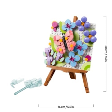 LEGO Creator 3-in-1-Set Deko-Blumengemälde - 3D Modellbau - 3 Bauoptionen: Gemälde, Bilderrahmen oder Flamingo Skizze - Kinderzimmer Deko - Geschenkidee für Kinder ab 8 Jahren - 31390 - 8