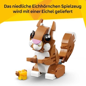 LEGO Creator 3-in-1-Set Niedliche Tiere: Verspielter Welpe - Tierfigur lässt Sich in Eichhörnchen oder Ente verwandeln - Geburtstagsgeschenk für Mädchen und Jungen ab 8 Jahren - 31382 - 6