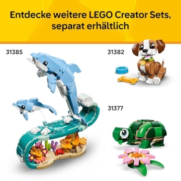 LEGO Creator 3-in-1-Set Niedlicher Hamster mit Blume - Kinderspielzeug mit Tierfigur - Hamster Konstruktionsspielzeug - Mint Spielzeug mit 3 Bauoptionen - Geschenk für Jungen und Mädchen - 31376 - 8