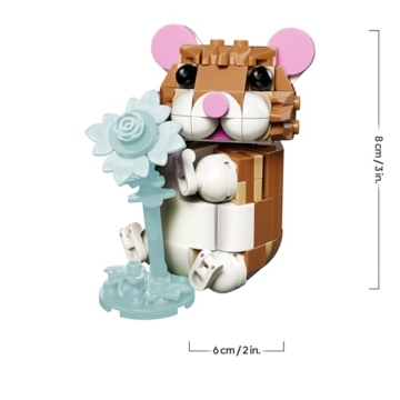 LEGO Creator 3-in-1-Set Niedlicher Hamster mit Blume - Kinderspielzeug mit Tierfigur - Hamster Konstruktionsspielzeug - Mint Spielzeug mit 3 Bauoptionen - Geschenk für Jungen und Mädchen - 31376 - 9