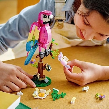 LEGO® Creator 31144 Exotischer pinkfarbener Papagei, Schwarz - 4