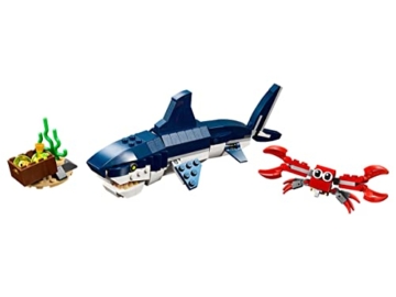 Lego Creator 3er Set: 31088 Bewohner der Tiefsee, 31128 Delfin und Schildkröte & 30581 Tropischer Papagei - 3