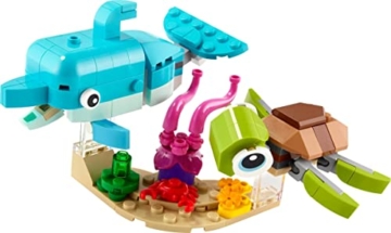 Lego Creator 3er Set: 31088 Bewohner der Tiefsee, 31128 Delfin und Schildkröte & 30581 Tropischer Papagei - 5