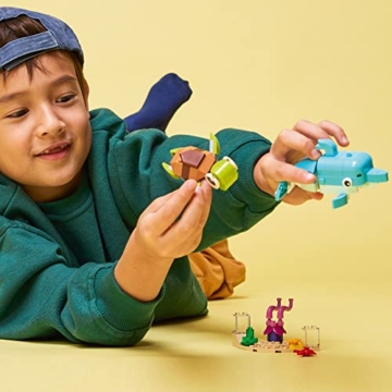 LEGO Creator 3in1 Dolphin and Turtle 31128 Building Kit; Features a Baby Dolphin and Baby Sea Turtle; Creative Gift for Kids Aged 6+ Who Love Imaginative Play (137 Pieces) - 2