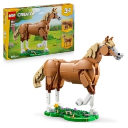 LEGO Creator 3in1 Prächtiges Ross - Pferde Spielzeug - Baue eine Bären- oder Hirschfigur - Geschenk zum Geburtstag für Mädchen und Jungen ab 9 Jahren - 31166 - 1