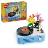 LEGO Creator 3in1 Record Player with Flowers Building Toy - Rebuilds Into a Radio Model or Microphone - Music Toys for 8+ Year Old Girls & Boys - Creative Gift Idea - 31172 - 1