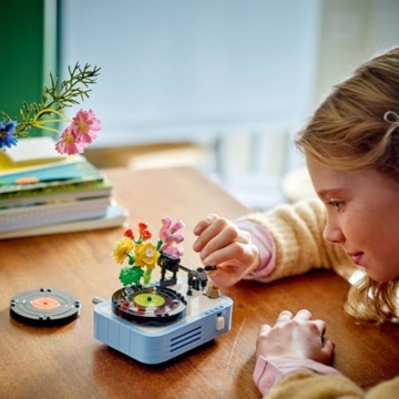 LEGO Creator 3in1 Record Player with Flowers Building Toy - Rebuilds Into a Radio Model or Microphone - Music Toys for 8+ Year Old Girls & Boys - Creative Gift Idea - 31172 - 9