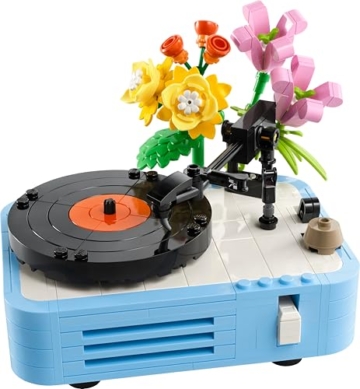 LEGO Creator 3in1 Record Player with Flowers Building Toy - Rebuilds Into a Radio Model or Microphone - Music Toys for 8+ Year Old Girls & Boys - Creative Gift Idea - 31172 - 10