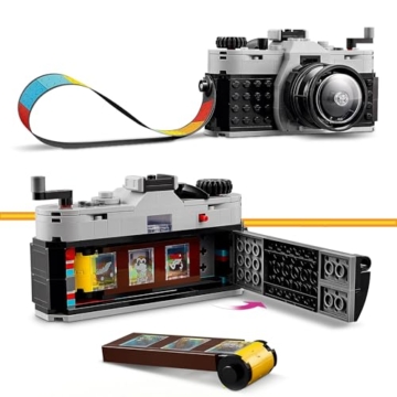 LEGO Creator 3in1 Retro Kamera Spielzeug, Videokamera, TV-Set, Schreibtischdeko für Kinder oder Zubehör für Schlafzimmer, Fotografie-Geschenke für Mädchen und Jungen ab 8 Jahren 31147 - 3