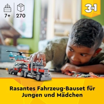 LEGO 31146 Creator 3in1 Tieflader mit Hubschrauber