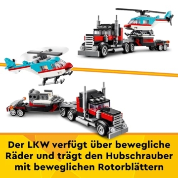 LEGO 31146 Creator 3in1 Tieflader mit Hubschrauber