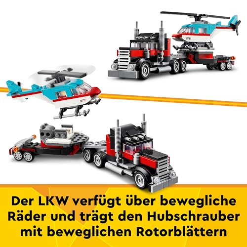 LEGO 31146 Creator 3in1 Tieflader mit Hubschrauber